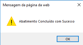 Figura 11 - Confirmação de Instrução