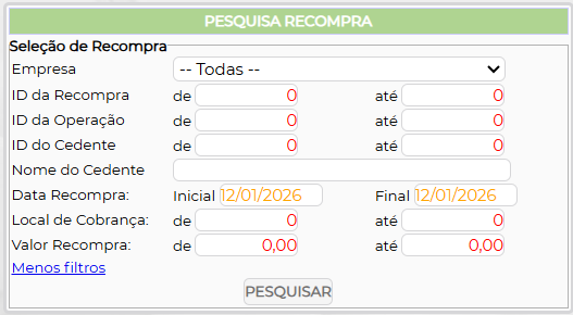 Figura 4 – Mais filtros