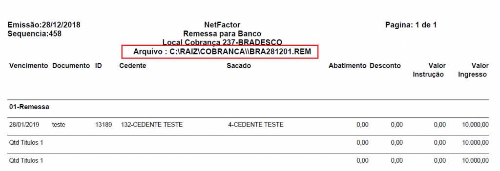 Figura 5 - Relatório