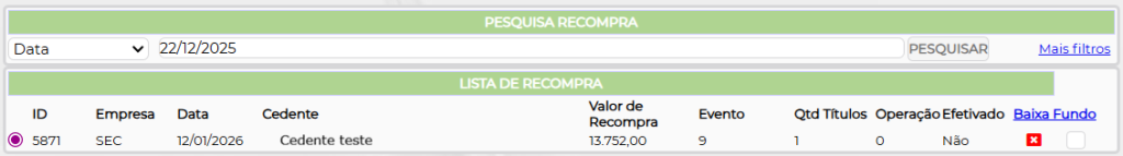 Figura 5 – Lista de pesquisa