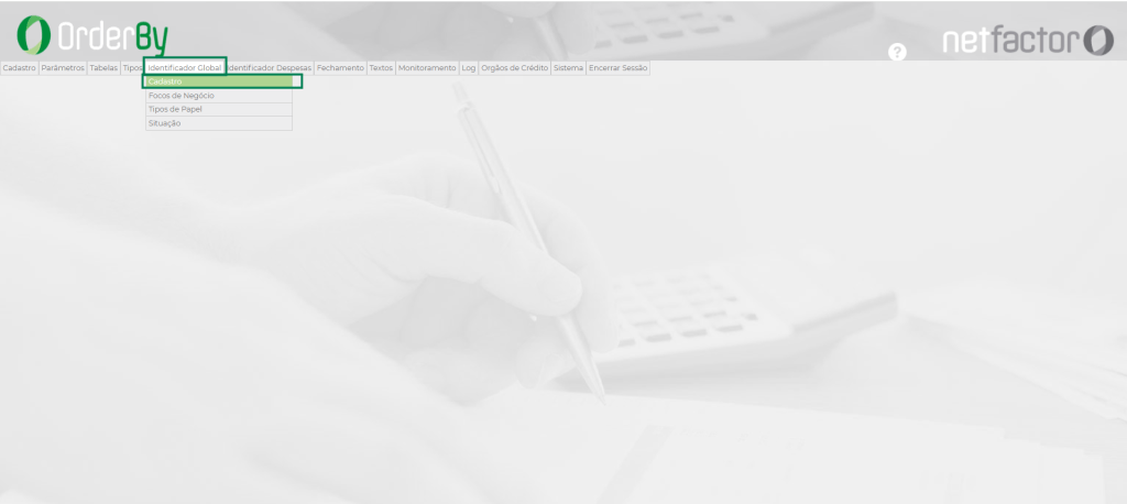 Figura 6 – Identificador Global - Cadastro