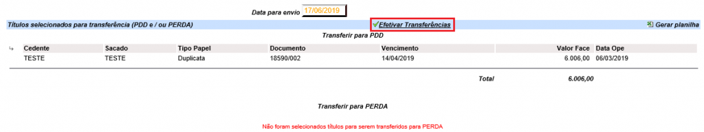 Figura 11 - Confirmação das Informações