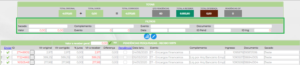 Figura 7 – Aba de Pesquisa