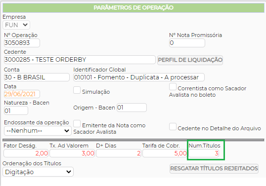 Figura 5 - Alterar a quantidade de títulos