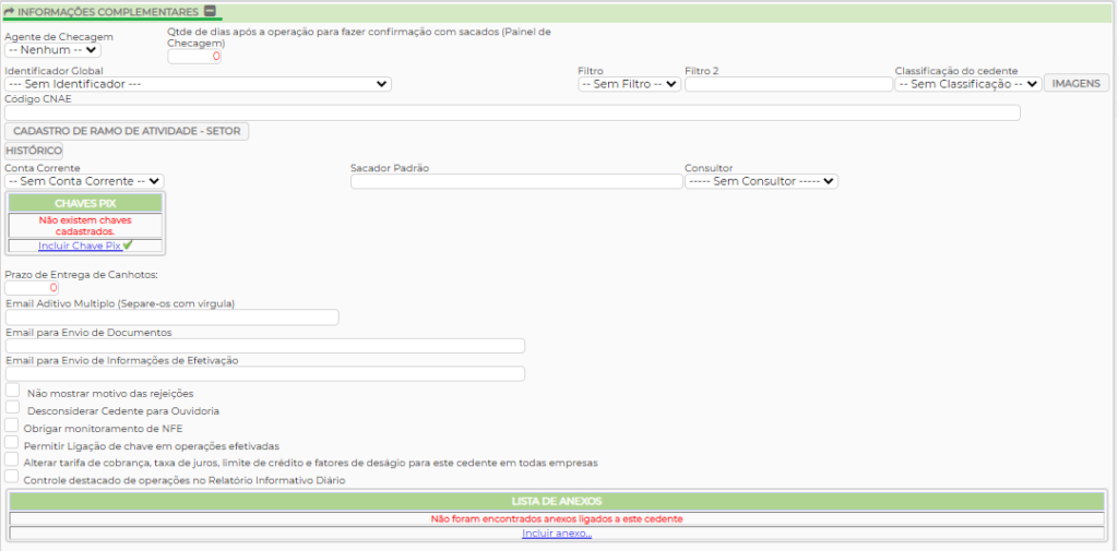 Figura 3 - Informações Complementares