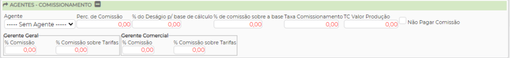 Figura 4 - Agentes - Comissionamento