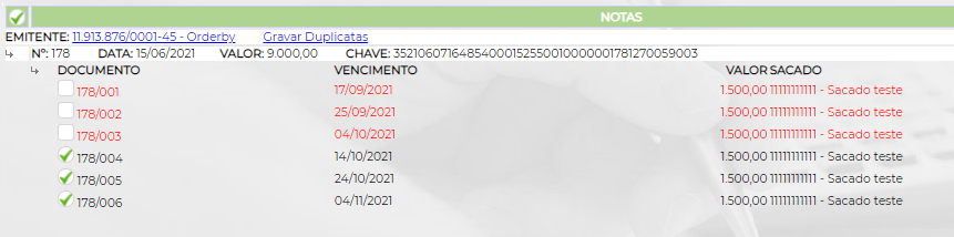 Figura 5 - Títulos já operados