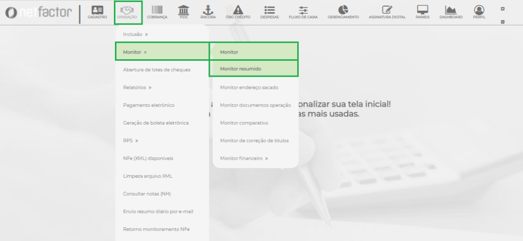 Figura 7 - Caminho monitores