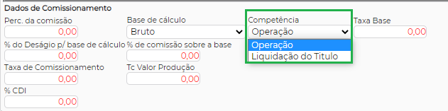 Figura 4 - Competência de comissionamento