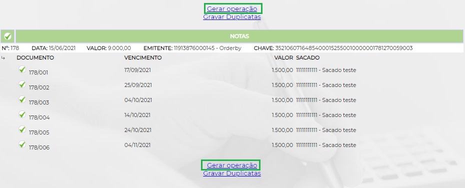 Figura 7 - Gravar Operação