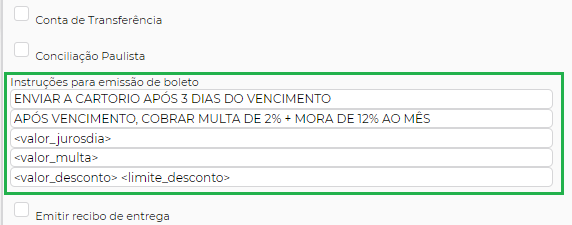 Figura 3 - Configuração Mensagens