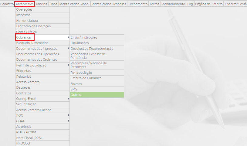 Figura 1 - NetFactor Config.