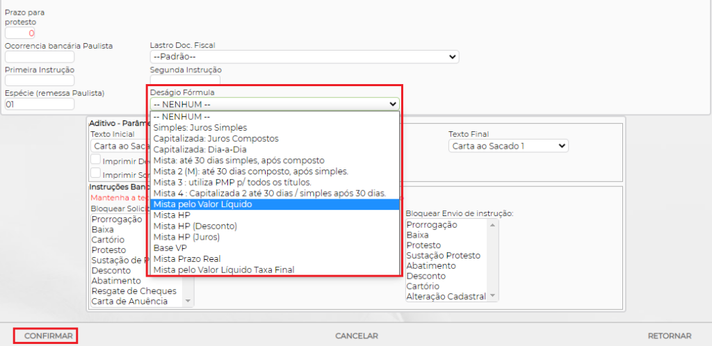 Figura 3 – Configuração por IDG