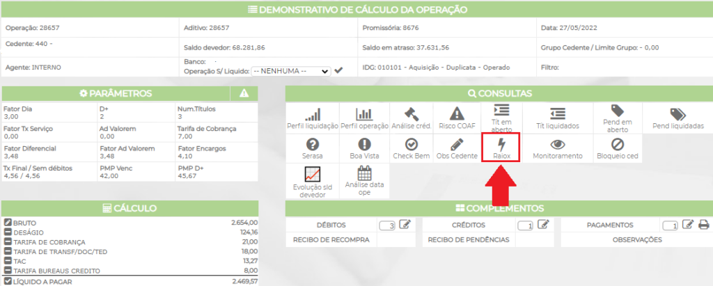 Figura 3 – Localização Motor de Crédito CashU