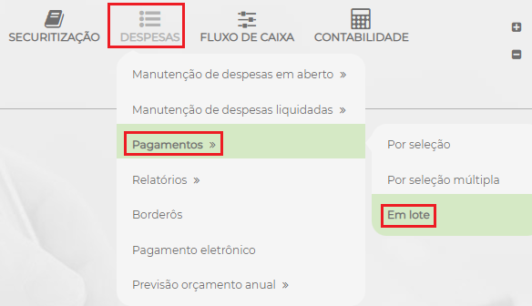 Figura 1 – Caminho liquidação