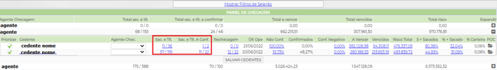 Figura 13 - Títulos para Checagem