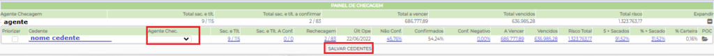 Figura 26 - Alterar Agentes de Checagem