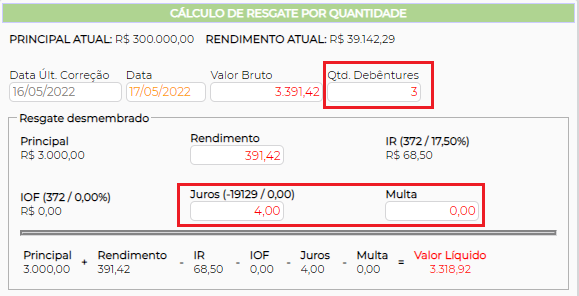 Figura 6 – Campos possíveis de edição.