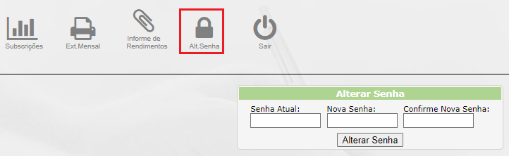 Imagem 6 - Alterar Senha.
