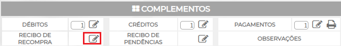 Figura 6 - Complementos - Recibo de Recompra