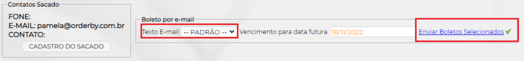 Figura 6 – Envio Boletos