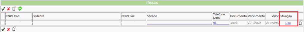 Figura 11- Situação ‘Lido’.