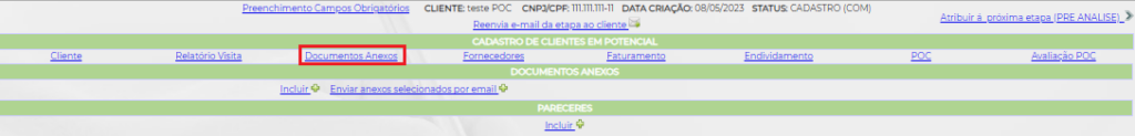 Figura 6 - Documentos anexos