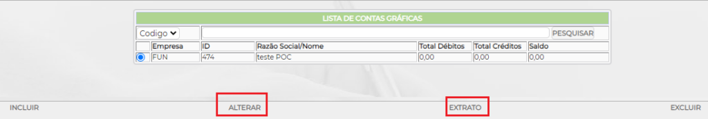 Figura 9 - Listas de Conta Gráfica