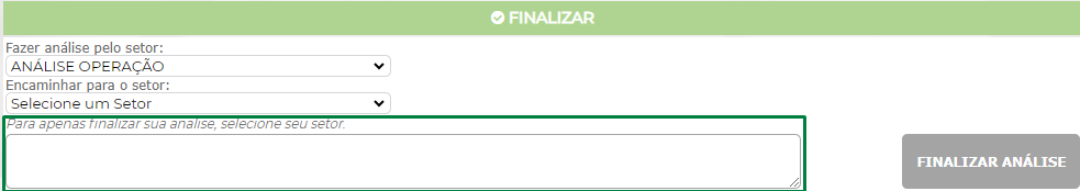 Figura 9 - Observação da análise