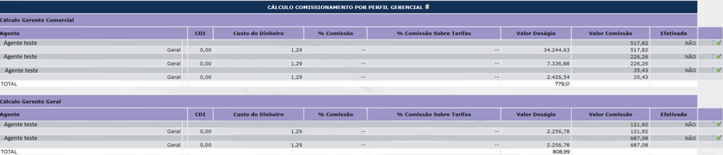 Figura 8 - Resumo do cálculo