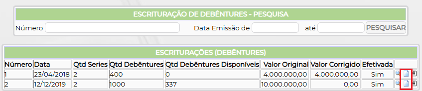 Figura 2 – Alterar escrituração