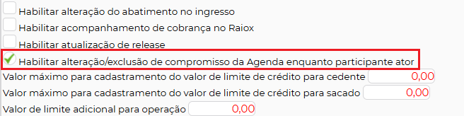 Figura 4 – Permissão no usuário