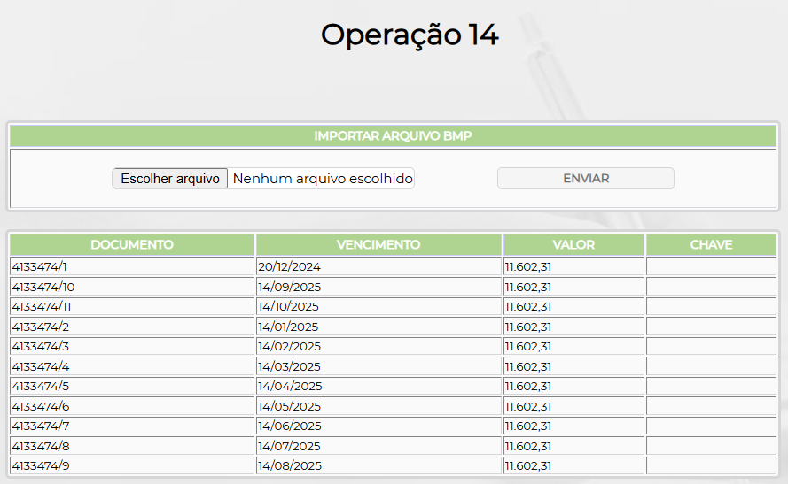 Figura 2 – Tela para importar o arquivo BMP