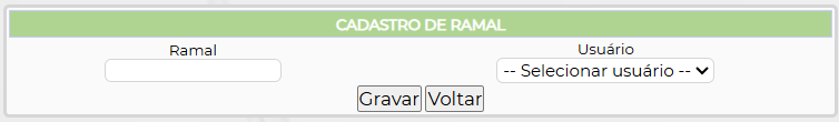 Figura 6 – Vincular ramal ao usuário