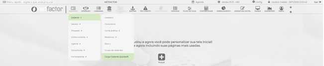 Figura 3 - Carga Cedente Quicksoft