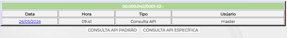 Figura 5 – Tela de Consulta