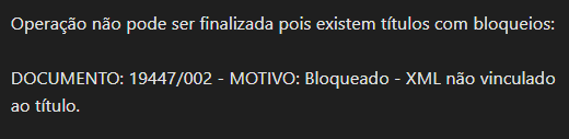 Figura 2 – Mensagem de bloqueio